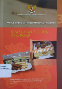 Image of Modul Bimbingan Teknis UKM Dengan Inkubator